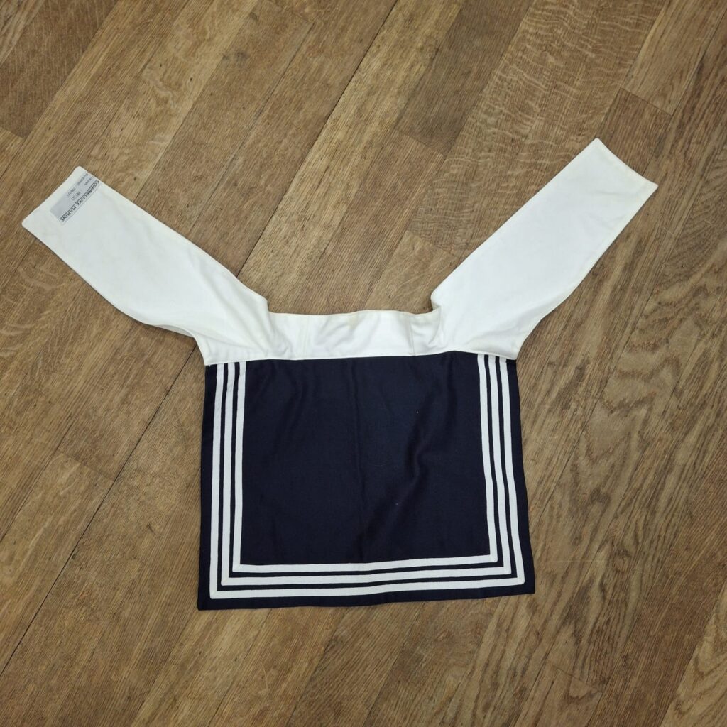 Matrozen kraag wit blauw