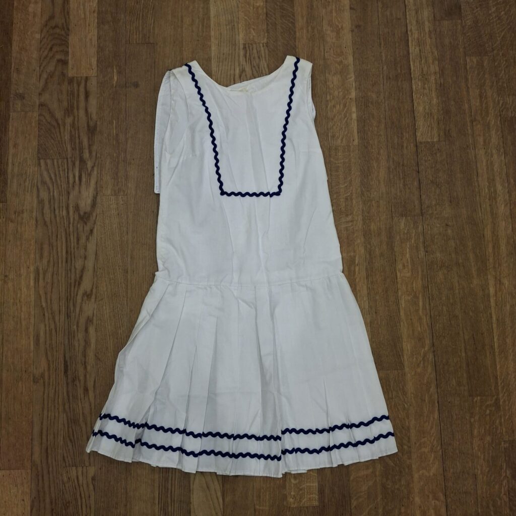 Matrozen jurk wit blauw Matrozen jurk wit blauw