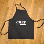 Schort chef zwart 