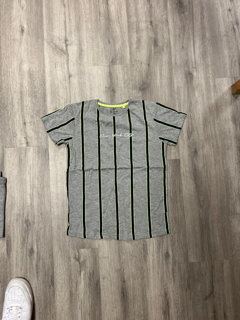 t-shirt strepen grijs